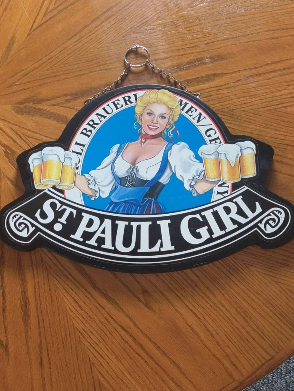 Vintage St Pauli Girl Beer Sign